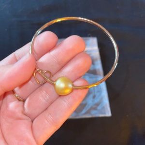 Golden South Sea Pearl Bangle
